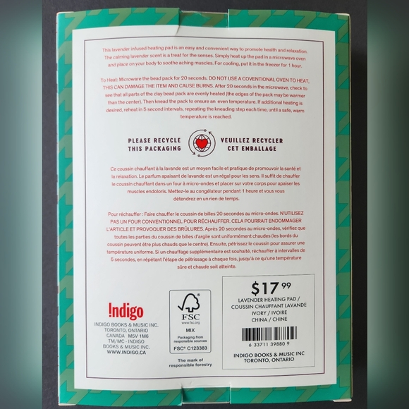 Indigo Lavender Infused Heating Pad - Picture 2 of 2